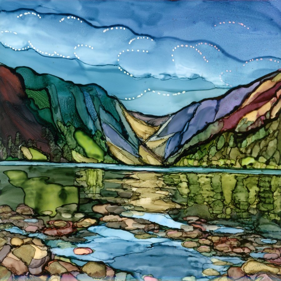 Moody Hues Framed Print Glendalough