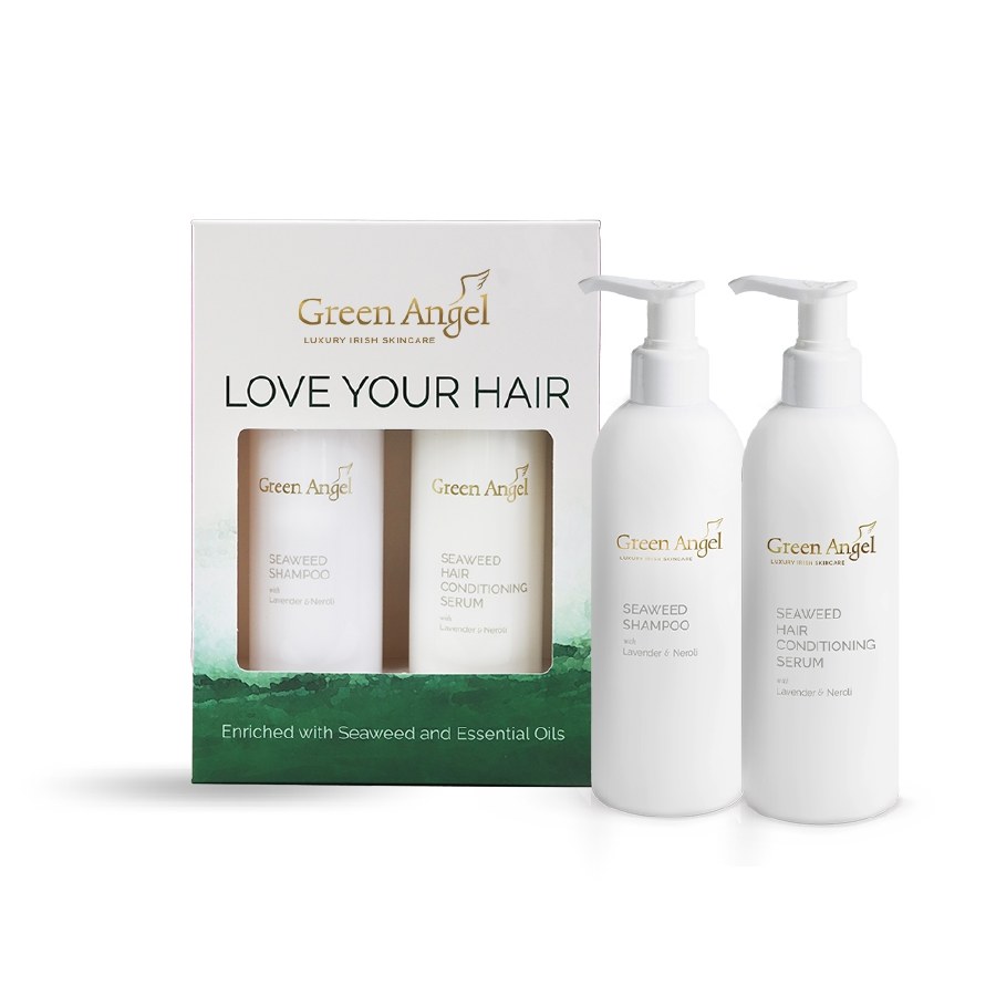 Green Angel Love Your Hair Set Seaweed Shampoo & Hair Conditioning Serum
Enriched with Seaweed & Essential Oils