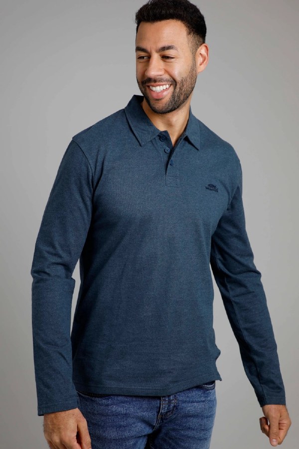 Weird Fish Jasper LS Poloshirt