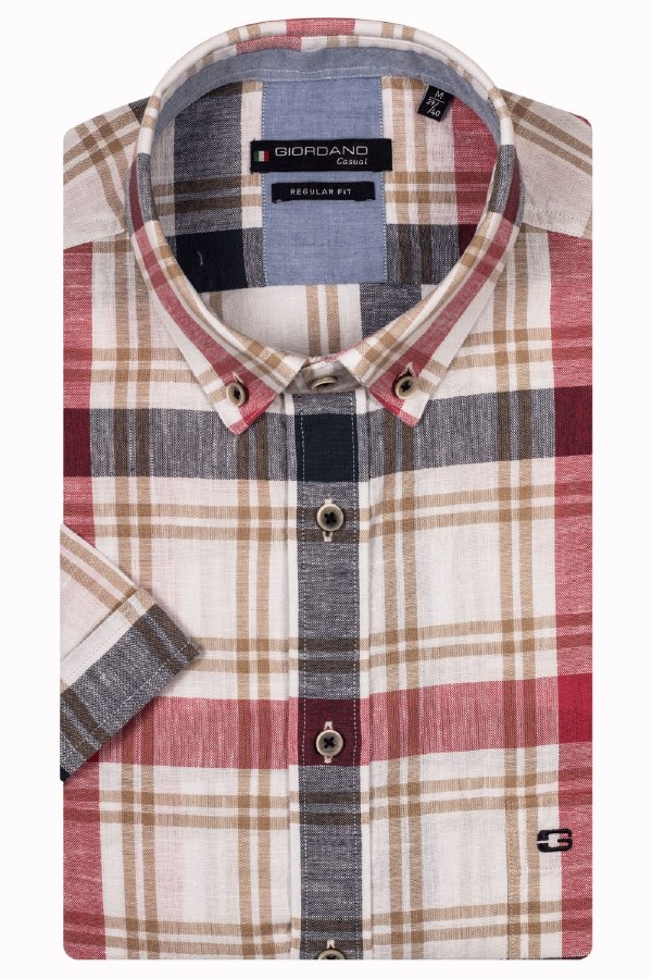 Giordano Check SS Shirt