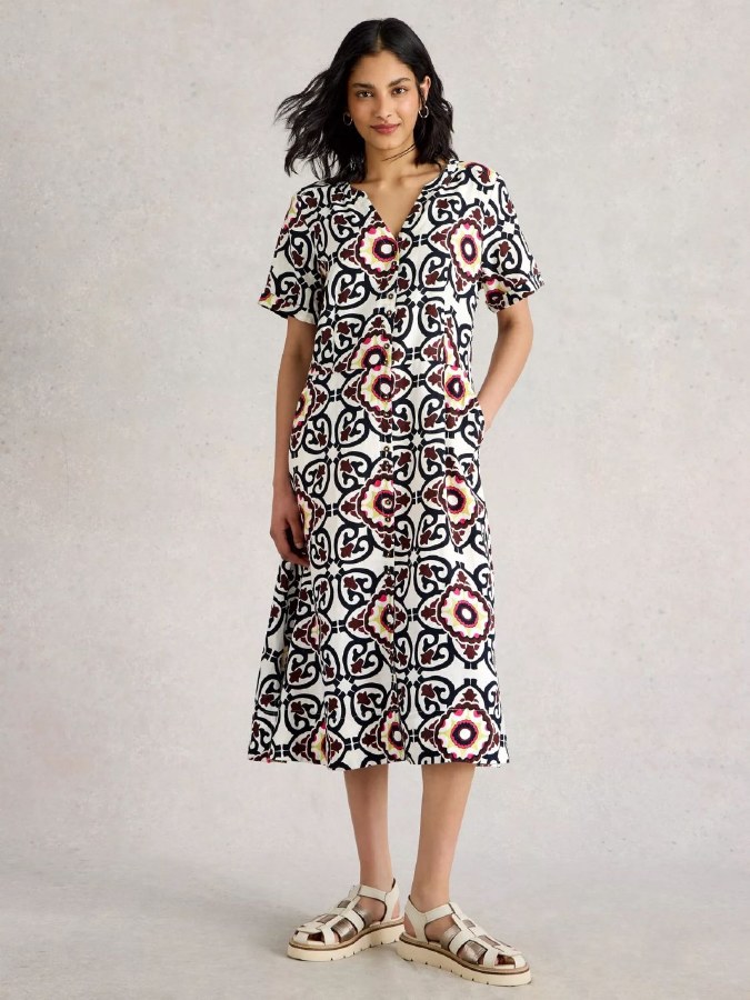 White Stuff Iris Linen Dress