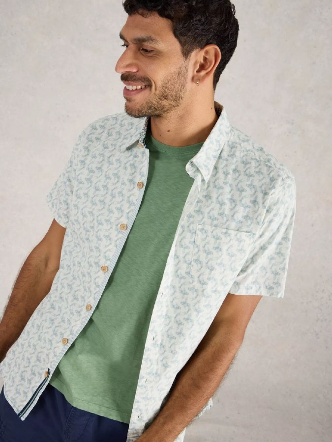 White Stuff Coi Printed  Shirt