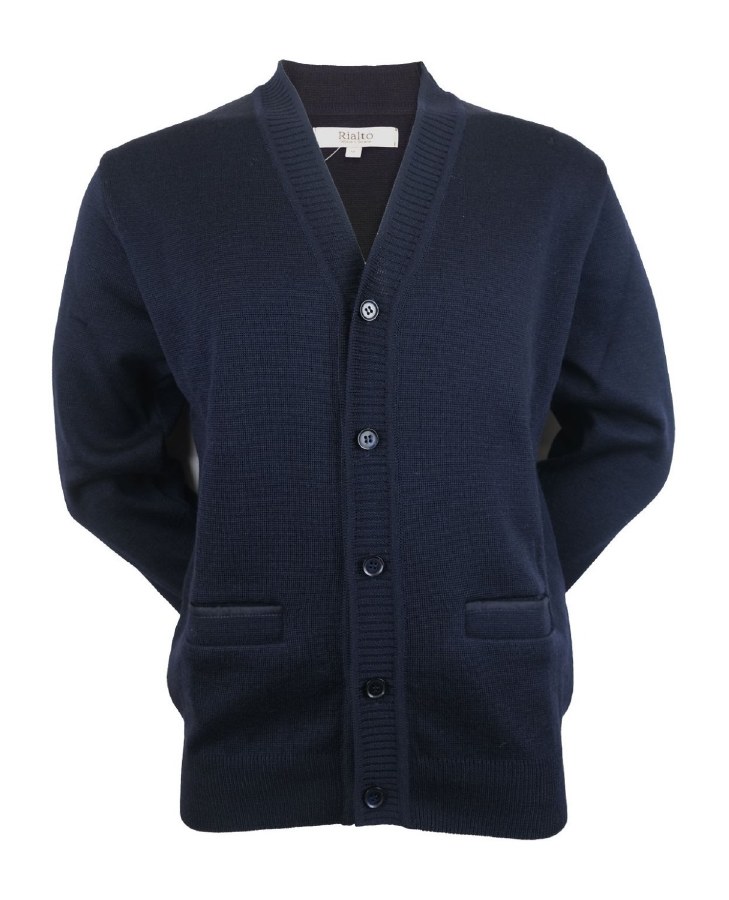 Fishers Rialto Merino Blend Cardigan M Navy