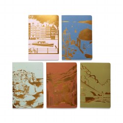 Additional picture of Set of 5 World Travel destinations Notebook