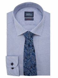 Additional picture of Danial Grahame Shirt & Tie Set