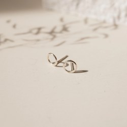 Additional picture of Fawn & Rose Tiny Open Circle Studs