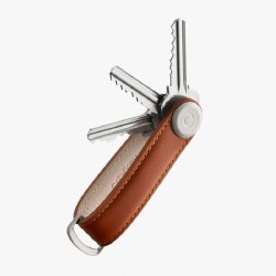 Additional picture of Orbitkey 2.0 Leather Key Organiser Cognac/Tan