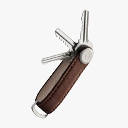 Additional picture of Orbitkey 2.0 Leather Key Organiser Espresso/Brown