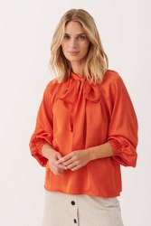Additional picture of Part Two Villa Bow Blouse