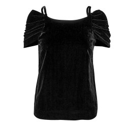 Part Two Jiva Velvet Bow Top