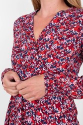 Additional picture of Brakebuen Mixed Berry Wrap Dress