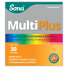 MultiPlus with Lutein, Lycopene, Ginseng \u0026 Omega 3 - Nuts \u0026 Grains