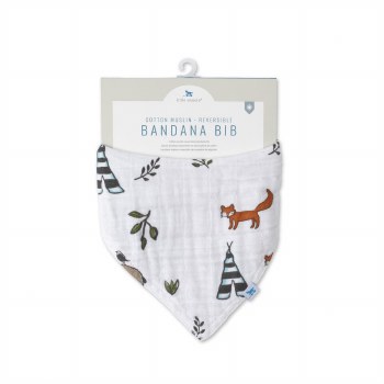 Reversible Bandana Bib Forest Friends
