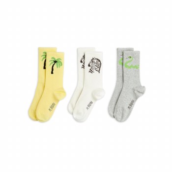 Zebra 3 Pack Socks 3-5Y