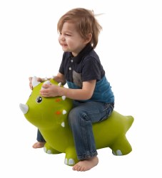 Green Triceratops Jump Along