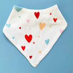 Hearts Kerchief Bib