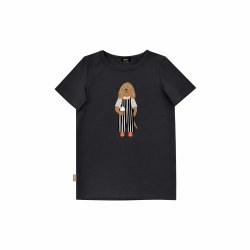 SS Graphic Tee Dog Grey 5/6