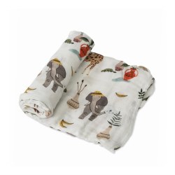 Deluxe Swaddle- Safari Social