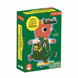 Bear Shaped Scratch-and-Sniff 48-Piece Puzzle