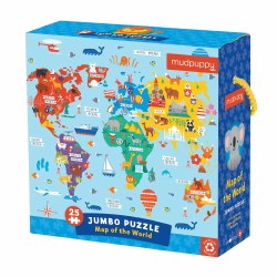 Map of the World 25-Piece Jumbo Puzzle