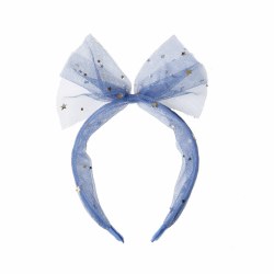 Moonlight Tulle Headband Blue