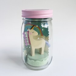Mason Jar Solar Light Unicorn