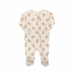 Zip Footie Bears Sand 6-9M