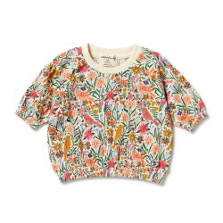 Crinkle Sweatshirt Birdy 6-12M
