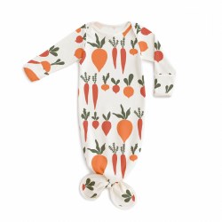 Knot Gown Root Veg Nat 0-3M
