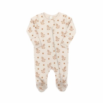 Zip Footie Pony Sand 9-12M