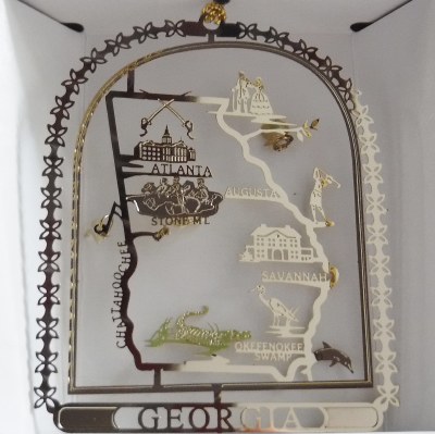 GEORGIA BRASS ORNAMENT