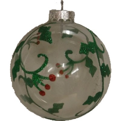 GLASS BALL WITH IVY