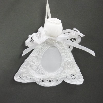 CLOTH LACE ANGEL PICTURE FRAME