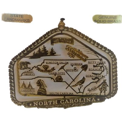 NORTH CAROLINA BRASS ORNAMENT