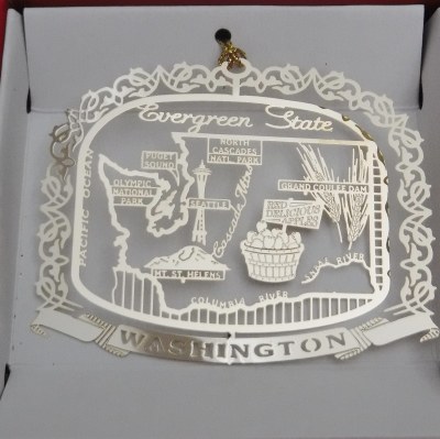 WASHINGTON  BRASS ORNAMENT