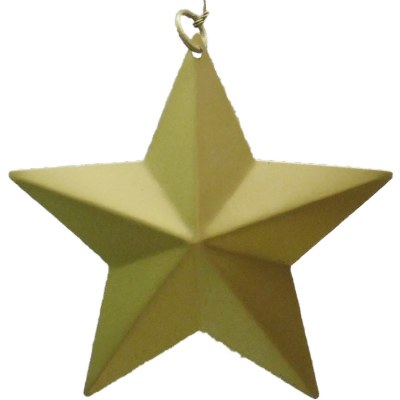 BRASS COLORED METAL STAR