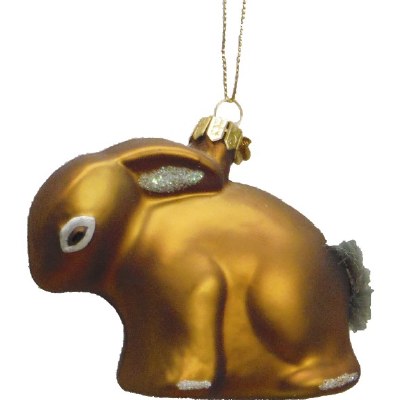 BROWN RABBIT FUZZY TAIL