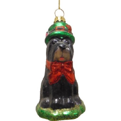 GLASS BLACK DOG