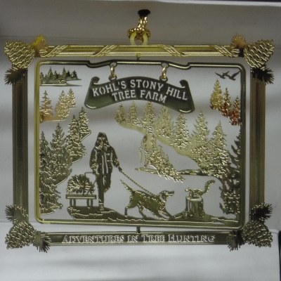 BRASS KOHLS STONY HILL TREE FARM ORNAMENT