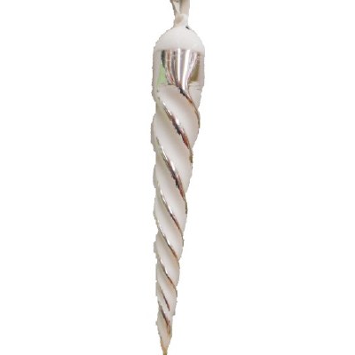 SILVER SPIRAL ICE CICLE