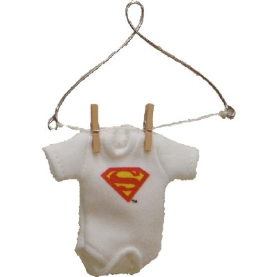 SUPERMAN TEE SHIRT ON CLOTHES HANGER