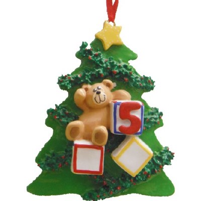 5TH BIRTHDAY BLOCK BEAR