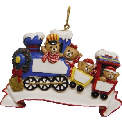 FAMILY OF 4 RIDING IN A TRAIN