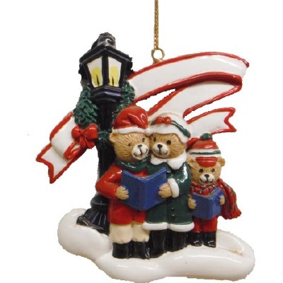 FAMILY OF 3 BEARS CAROLING