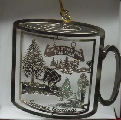 BRASS KOHL'S STONY HILL TREE FARM ORNAMENT