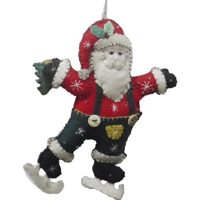 FELT SKATING SANTA