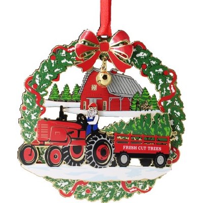 SANTA ON TRACTOR