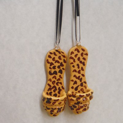 PAIR OF CHEETAH SANDALS