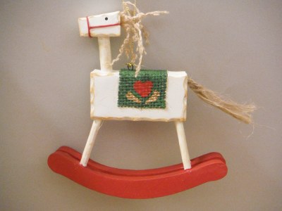 WOODEN ROCKING HORSE