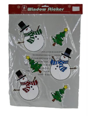 SNOWMAN WINDOW STICKERS